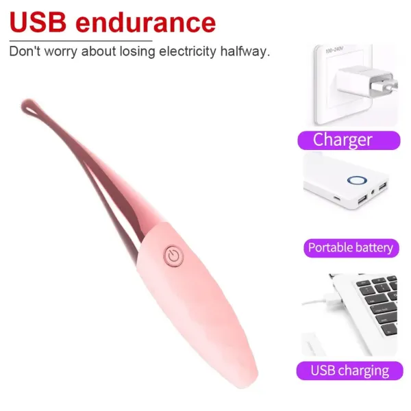 Stymulator-Nana Orgasmic Vibrator -Pink zdjęcie 2