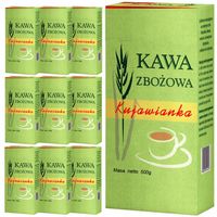 Kawa Zbożowa Kujawianka bez kofeiny naturalna tradycyjna Delecta 10x500g