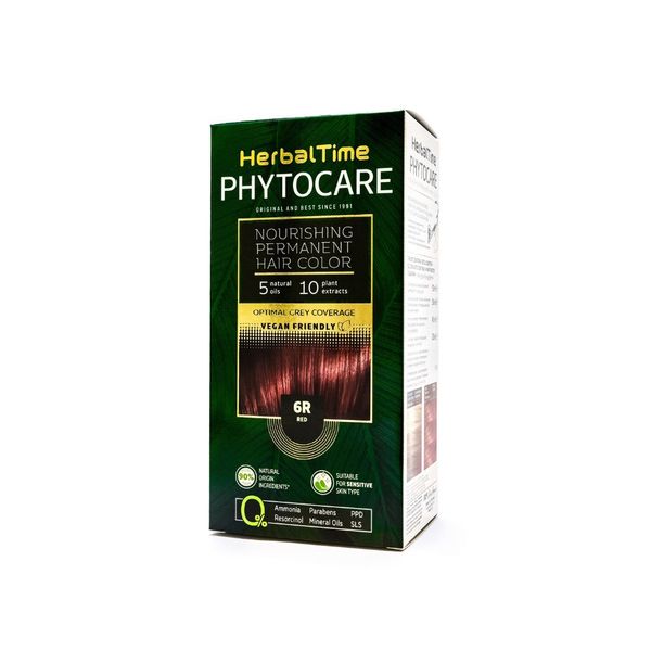HERBAL TIME Phytocare Farba do włosów naturalna 6R Red zdjęcie 1