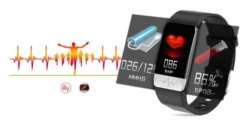 SMARTBAND RUBICON RNCE60 BLACK + Pasek RED na Arena.pl