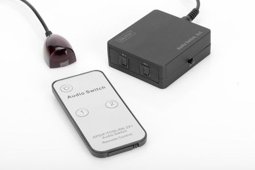 Przełącznik/Switch Audio 2xToslink do 1xToslink, z pilotem na Arena.pl