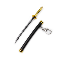 Okrągły miecz samurajski Katana | Metal | 15 cm | Brelok | Bleach