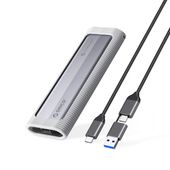kieszeń obudowa na dysk axm2-g2 m.2 nvme usb-c 10gb/s - szara