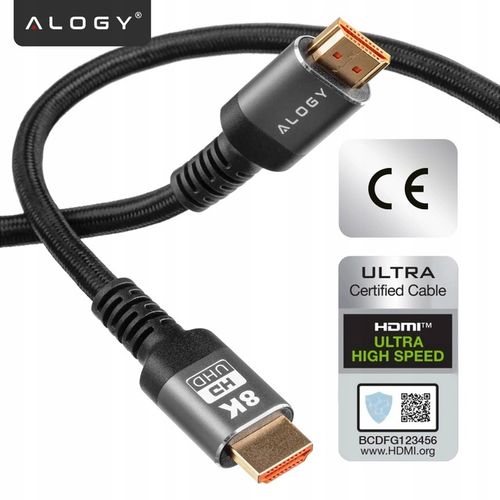 Kabel HDMI 2.1 PREMIUM High Speed 10K 8K/60HZ 4K/120HZ 5m na Arena.pl