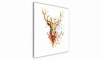 OBRAZ NA SZKLE KWADRATOWY 30x30cm  025 Geometryczny jeleń
