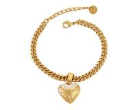 bransoletka z ozdobnym, malowanym sercem (b23/zim/115/1au)