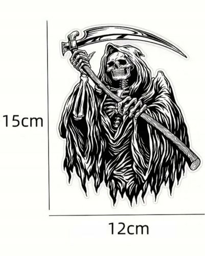 Naklejka Wlepa Reaper Czacha Symbol Kostucha Śmierć Żniwiarz Game Over End na Arena.pl