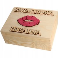 Pudełko Drewniane Oryginalny Prezent dla Świadkowej