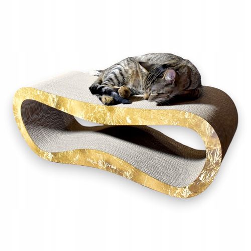 Drapak dla kota LEON | złoty | 78x28x24 cm | MruuPruu na Arena.pl