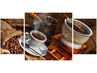 80X40CM ŚWIAT KAWOSZA TRÓJ OBRAZ