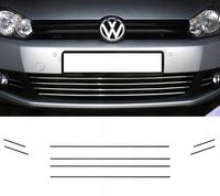 VW GOLF VI 6 - Listwy CHROM GRILL atrapa Tuning