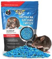 TRUTKA NA SZCZURY I MYSZY GRANULAT BRODIFAKUM NO PEST 1KG BARDZO SILNA