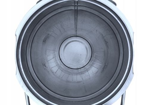 Pojemnik metalowy na śmieci popiół 110l ocynk koła na Arena.pl