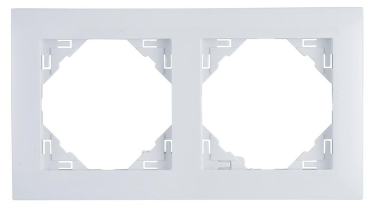 Efapel Base ramka 2-krotna biały 90920 KBR zdjęcie 1