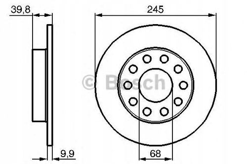 TARCZA HAM TYL 245X10 P BOSCH na Arena.pl