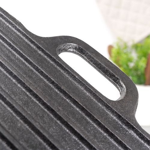 Płyta Żeliwna Patelnia do Grillowania Żeliwna Dwustronna na Grill Ognisko na Arena.pl