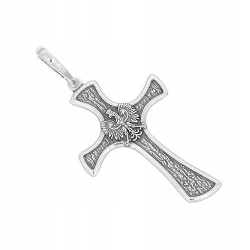 Krzyżyk srebrny z Orłem patriotyczny Bóg Honor Ojczyzna srebro pr 925 SK003 na Arena.pl