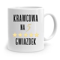 Kubek Prezent Krawcowej Krawca Na 5 Gwiazdek Z Nadrukiem Ze Zdjęciem