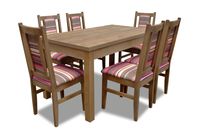 Krzesła i stół rozkładany (6xK27 i stół S16), 6 krzeseł, zestaw