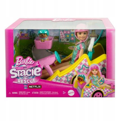 Barbie Gokart Stacie Pojazd filmowy i lalka HRM08 na Arena.pl