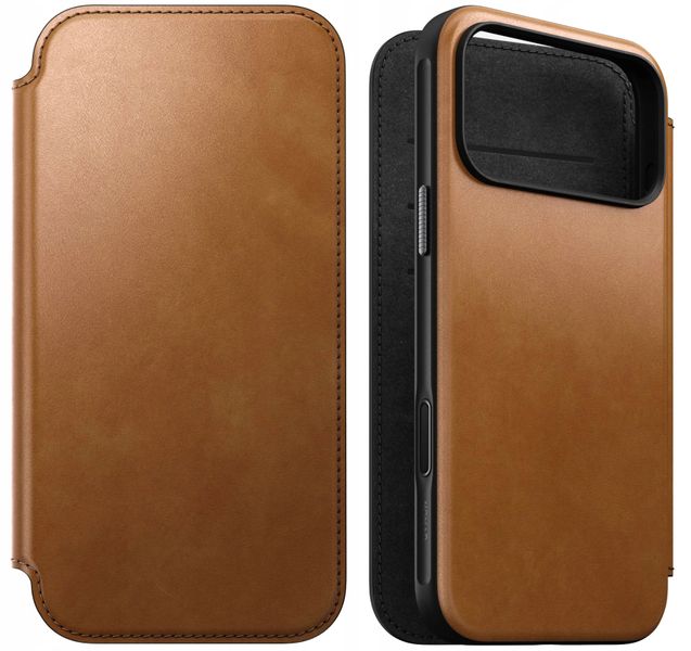 Etui z klapką Nomad do Apple iPhone 17 Pro Max brązowy zdjęcie 1
