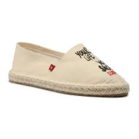 Big Star Espadryle damskie - Wsuwane, lekkie - rozmiar 37 - Beżowe, Tkanina