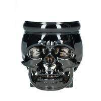 młynek metalowo-akrylowy czaszka 4 części 83 mm mix kolor