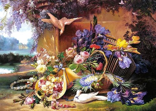Puzzle 2000 el. Life with Flowers, Eugene Bidau na Arena.pl