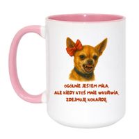 Duży Biało-Różowy 450 ml