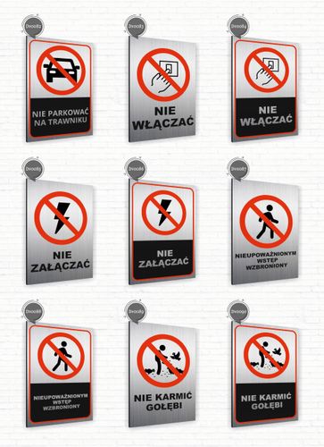 Tabliczka znak informacyjny 40x30 Srebrna PARKING DLA NIEPEŁNOSPRAWNYCH na Arena.pl