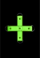 ouch! glow in the dark lina do wiązań fluorescencyjna 5m zielona