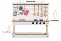 Kuchnia błotna ogrodowa drewniana akcesoria JUST-WOOD