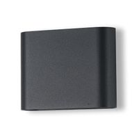 Prostokątna lampa ścienna Svala AZ5855 Azzardo LED 6W 3000-4000K IP54 czarny