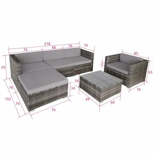 Meble ogrodowe z technorattanu Milano zdjęcie 8