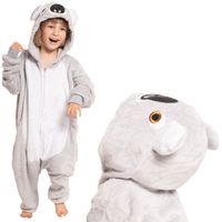 Piżama Dla Dzieci Dziecięca Kigurumi Onesie Kostium Koala Szary 115-125 cm