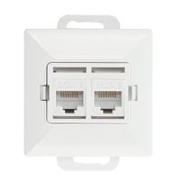 perła gniazdo komputerowe rj45 podwójne nieekranowane 5kat - e+9000272