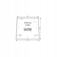 szyba tylna dolna Massey Ferguson 3115, 3120, 3125, 3610, 3630, 3635