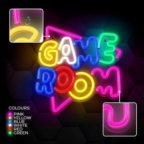 Neon PLEXI LED GAME ROOM multikolor NNE20 Neolia na Arena.pl
