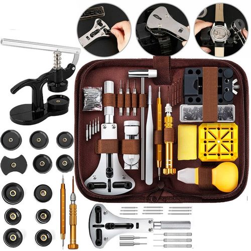 ZESTAW ZEGARMISTRZOWSKI NARZĘDZIA KLUCZ ETUI DO NAPRAWY ZEGARKÓW 162EL na Arena.pl
