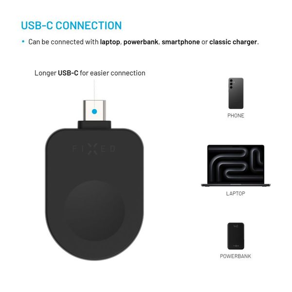 Ladowarka FIXED USB-C Adapter do Apple Watch do FIXED Powerstation Uni zdjęcie 8