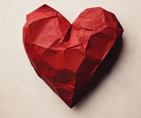 Plakat 60x50cm Kreślone Serce