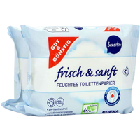 g&g nawilżony papier toaletowy sensitive 2-pack