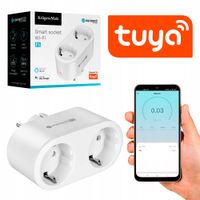 Inteligentne gniazdko Wi-Fi podwójne sterowane Kruger&Matz Connect P5 Tuya