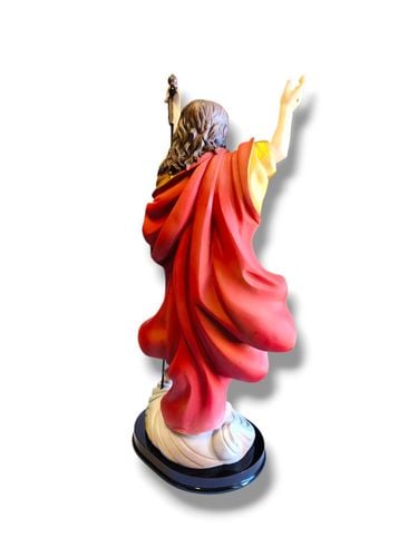 Figura Jezus Zmartwychwstały 46 Cm Chorągiew Paschalna Włoska na Arena.pl