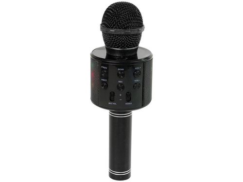 Mikrofon Bezprzewodowy USB Głośnik Nagrywanie Karaoke Model WS-858 Czarny na Arena.pl