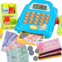 KASA FISKALNA SKLEP SUPERMARKET SKANER KALKULATOR STRAGAN ZABAWA DLA DZIECI