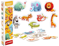 Zestaw Puzzle Zwierzątka Afrykańskie Do Układania Cubika 14774