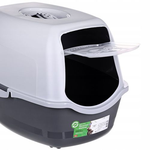 Zamknięta Duża Kuweta dla Kota na żwirek XL z filtrem grafit DIAMENTIQ na Arena.pl