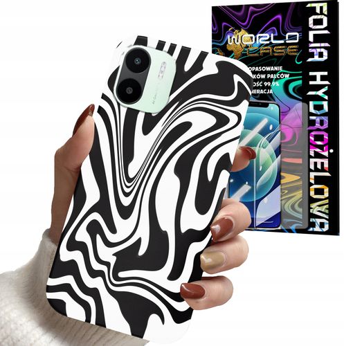 ETUI DO XIAOMI REDMI A2 - ABSTRAKCJA ZEBRA MODNE WZORY DLA KOBIET + FOLIA na Arena.pl