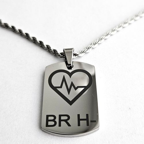 ZESTAW Srebrny nieśmiertelnik z grawerunkiem + łańcuszek srebrny 55cm WZORY na Arena.pl